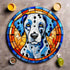 Dalmatian Glass Suncatcher Worktop Saver